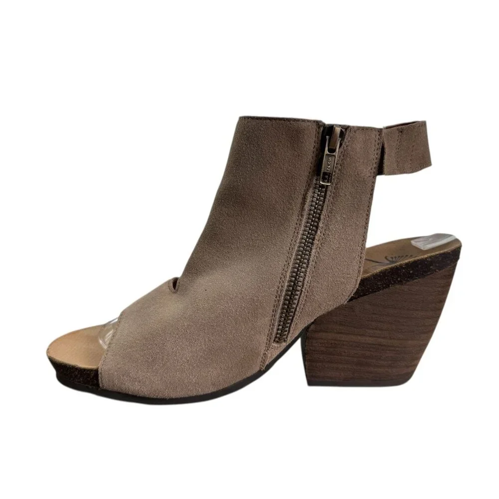 OTBT Flower Child Wedge Sandals in Desert (Tan) Leather w Fringe Women's Size 9M - Picture 7 of 12